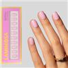 LAMIMOSA 32 Unghie Finte Rosa Baby Jelly Extra Corte XS - BABY PINK | Rotonde, Press On Nails, 16 Misure, Kit Completo con Colla e Adesivi, Durata 2 Settimane, Resistenti alle Scheggiature
