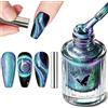 MAGIC ARMOR Smalto per unghie Cat Eye senza lampada UV, magnetico, effetto 3D, asciugatura rapida e di lunga durata, per nail art fai da te, 12 ml (cielo stellato)