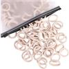 Generic Mini elastici per capelli, 100 pezzi, in morbido nylon, per bambini | Adatti per le ragazze, elastici e flessibili, diametro 2,5 cm, delicati sui capelli, di piccole dimensioni