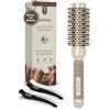AIMIKE Spazzola Rotonda per Capelli, Spazzola Tonda per Capelli con setole di cinghiale per donne e uomini, lo styling,l'arricciatura e la lucentezza,Canna da 32 mm