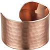 DEMMEX Bracciale Cuff Largo in Puro Rame 100% Martellato da Donna, Regolabile | Realizzato a mano in Turchia, 100% rame, spessore 1,5 mm, larghezza 4 cm