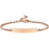 Vnox Bracciale Personalizzato con Nome e Data in Acciaio Inox | Bracciale personalizzabile con incisione, adatto per uso quotidiano, coppia, famiglia, amicizia o persona cara