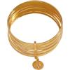 Oxxggkao Bracciale rigido multianello alla con motivi dettagliati monete e delicati motivi a stella Bracciale testurizzato alla per amanti dello stile Bracciale rigido con texture martellata