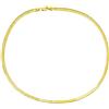 Bling Jewelry Collana A Catena Di Serpente Magico A Spina Di Pesce Flessibile Piatta Con Sovrapposizione Di Oro 14K E Argento Sterling 925 3.5Mm Per Le Donne Made In Italy 16 18 20 24 Pollici