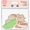 Grupo Erik Pusheen Sushi Roll Set 2 Stickers | Adesivi Vinile Sagomati | Laptop, Borraccia e Cellulare, Decorazioni Resistenti, Gatto Gadget, Regalo Kawaii