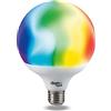 Beghelli Dom Lampadina LED Alexa Smart GLOBO E27 14W RGB-CCT WiFi-Lampada Compatible con App, Lampadine Accessori Domotica di Facile Installazione, Regolazione di Colori a Luce Calda e Luce Fredda