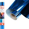 Siser® Metal Blue Blu, 30cm x 0,5mt, Vinile Termotrasferibile Termoadesivo Metallizzato per la Personalizzazione dei Tessuti, Abbigliamento e Accessori, Hobby creativi, Facile da Tagliare