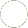 Vaessen Creative Anello Metallico per Lavori d'Artigianato, Verde, Ø 25 cm x 3 mm, per Acchiappasogni, Anello Ghirlanda per Wall Hanging, Uncinetto, Decorazioni bohémien, per Matrimoni e molto altro