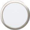 Eglo Fueva 6 faretto da incasso a LED, rotondo, da soffitto, in plastica di | colore argento e bianco, luce bianca calda e bianca fredda, diametro 21,6 cm