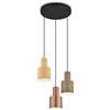 Trio Leuchten Sospensione Agudo 3 Diffusori in Metallo Multicolore