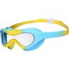 ARENA Spider Kids Mask Occhialini Nuoto Anti-Appannamento per Bambini, Maschera Piscina con Grandi Lenti, Lenti Medio-Scure per Ogni Ambiente, Protezione UV, Ponte Nasale Autoregolante, Aderenti