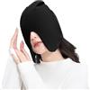 OhMill Cappellino impermeabile alla luce, cappuccio riscaldante, antivento, per la notte, per il sonno, per la notte, per la settimana, per gli anziani