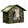 Wefdfsy Rifugio per gatti all'aperto, cuccia per cani Antiscivolo pieghevole | Cuccia per cani isolata Design pieghevole all-inclusive impermeabile per all'aperto,