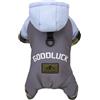 Izefia Cappotto per Cani Abbigliamento per Animali Tuta Antivento Giacca Invernale 4 Zampe Buona Fortuna Caldo Inverno Vestiti Spessi Sport Neve Prova Cappotto di Cotone per Cane Piccolo Gatto Medio
