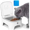 YOOMUR Distributore Automatico Di Cibo Per Gatti: Alimentatori Automatici per Animali Domestici, Distributore Crocchette Gatto con Timer E Tasca Ghiaccio per Piccoli Medii Animali