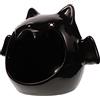 BCOATH Nascondiglio per criceti, in ceramica, a forma di pipistrello, colore nero