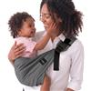 Boba Buddy Marsupio Fianco Bambino, Cotone, a Spalla, Grigio | Design a Spalla Rapido con Fibbia di Sicurezza, Cinghia Regolabile e Seduta Ampia, borsa da viaggio abbinata per le uscite.
