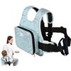 Generic Imbracatura da moto per bambini - Cintura di protezione per bambini | durevole imbracatura di sicurezza per moto per bambini e adulti | imbracatura di sicurezza per bambini in tessuto Oxford con borsa