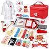 Vanplay Valigetta Dottore Bambini Giochi Kit Gioco Dottoressa Bambina 3 Anni con Giocattolo e Abbigliamento Giochi di Ruolo Giocattoli Regalo Bambina 3 4 5 6 Anni (38 Pezzi), MX096