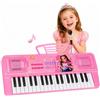 Morivanta Tastiera Pianoforte Bambini 37 Tasti con Leggio e Microfono, Rosa | Giocattolo Musicale 3+ per Bambine e Bambini, 8 Ritmi, 8 Suoni, 19 Demo, Regalo di Compleanno e Natale