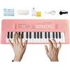 Generico Tastiera Pianoforte per Bambini con Microfono 37 Tasti 10 Canzoni | Tastiera Elettronica Giocattolo per Ragazzi e Ragazze, Destrezza delle Dita, Memoria, Apprendimento Prec