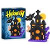LEMONSTONE Mattoncini a morsetto per Halloween, 176 pezzi, castello da | Micro mattoncini in ABS, decorazione da tavolo compatta, con confezione regalo e istruzioni passo passo (lingua italiana non