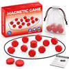 ZupioPaw Set di scacchi magnetici con 20 calamite, gioco tattico educativo e gioco per feste per bambini e adulti, gioco interattivo da viaggio per famiglie, con custodia e corda (rosso)