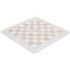 SPESHSTONES Scacchiera in marmo fatta a mano, 38,1 cm, bianco e travertino | Stone Luxury Giochi da tavolo per adulti, scacchiera in marmo ideale per regali, viaggi, gioco da tavolo e decorazione per la
