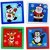 Auzlya 4 puzzle di Natale scorrevoli, puzzle scorrevole per bambini, piccoli oggetti per calendario dell'Avvento per bambini, puzzle scorrevoli, ci sono alci, pupazzo di neve, Babbo Natale e pinguino, ideali