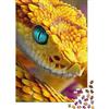 1M6T7B2K Serpente Dorato Puzzle 1000 Pezzi Carta per Adulti Dettaglio Squamoso Gioco di Puzzle 1000 Pezzi Rilassamento Concentrazione Attività Familiare Decorazione Regalo 38x26cm/1000pcs