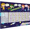 PACKLIST Tabella delle Ricompense per Bambini Italiano - Tabellone Ricompense Supereroi in Soccorso delle Stelle - Apprendimento Positivo con Risultati dalla Prima Settimana - Prodotto Eco 100% Carta