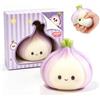 Generic Squishy Onion Anti-Stress con Suono Croccante, Crunchy Squishy | Giocattolo Sensoriale in TPRA a Lento Rimbalzo, Regalo Creativo per Bambini e Adulti, Decorazione Scrivania e Casa