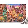 DAFUfbw Strada Di Alsazia 1000 Pezzi Jigsaw Puzzle Carta Riciclata Case A Graticcio Adulto Jigsaws Difficile E Stimolante Allevia La Demenza Senile Divertente 38x26cm/1000pcs