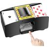 Aevorine Mescolatore Carte da Gioco, Mischia Carte Automatico,Card Shuffler | Mescola Carte Elettrico da 1 a 2 Mazzi, Distributore di Carte Elettronico, per UNO, Poker, Blackjack, Texas Hold'em