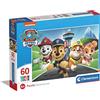 Clementoni - 26114 - Supercolor Puzzle - Paw Patrol - 60 Pezzi - Puzzle Bambini 4 Anni, Puzzle Cartoni Animati - Made In Italy