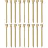 SOLUSTRE 100 Pezzi Tee da Golf in bambù, Confezione Sfusa, Testa Grande | Legno Naturale, Corpo Solido e Profilo Elegante, per Pratica All'aperto e Campo, Riduce Attrito