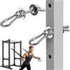 Kipika Power Rack - Ganci a J per foro da 2,5 cm, accessori resistenti per squat rack con cuscinetti in gomma, capacità di 453,6 kg, coppe a J in acciaio rinforzato per casa, palestra, garage