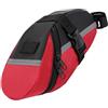 DIYEAH Borsa Sottosella per Bici Rossa in PVC, per Ciclismo e Mountain Bike | Profilo Basso Tasche Piccole, Organizzazione Essenziale, per Telai Sella, Camera D'aria e Leve