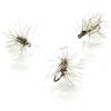 Mosche Artificiali Massimo Clini Massimo Clini Grizzly & Red Palmered Midge - Mosche Artificiali Montate a Mano, Amo Senza Ardiglione, Mosca Secca Midge, Misure #18-#20, Set da 5 e 9, Made in Italy