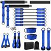 Milageto Kit Bastone Pilates con Fasce di Resistenza Salvaspazio Kit di namento con Bande Elastiche Comp Palestra Portatile Mfunzionale