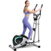 Dripex Ellittica da Casa, Ellittica Professionale Silenziosa & Display LCD, 16 Livelli di Resistenza Regolabili, Cardiofrequenzimetro e Porta Borraccia, Attrezzi Palestra Casa