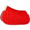 QLoztyse Sottosella Trapuntato Assorbente Sottosella con Profilo Sagomato Resistente All'abrasione Coprisella Imbottito per Cavalieri, Dell'equitazione, Rosso