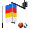 Generic Allenatore di Salto Verticale da Parete, Scala di Colori a 40 Alette | Tester di Misura del Salto con Portata di 40 cm con Leva di Reimpostazione per Allenamento di Pallacanestro e Pallavolo