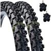 ECOVELO 2 COPERTONI + CAMERE D'ARIA 26 x 1.90 (50-559) PER MTB MOUNTAIN BIKE BICI BICICLETTA NERO