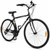 COSTWAY 700C Bici da Corsa con Telaio in Lega di Alluminio | Biciclette Uomo e Donna con 18 Velocità, Freni a Pinza, Pedali Antiscivolo e Supporto per Cellulare