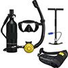 POAHNCU Bombole da Immersione, Attrezzatura Portatile per Rebreather Subacqueo da Snorkeling per Lo Profondo