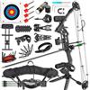 ZSHJGJR Set Arco Compound 20-70lbs regolabile 320fps Arco da tiro Arco da caccia Arco compound per principianti professionale adulti arco compound Arco da tiro con frecce
