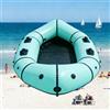 ZengHeBloom Yacht Gonfiabile PVC - Kayak Gonfiabile 2 Posti Ultra Leggero, Gonfiaggio Rapido, Per Fiumi Calmi E Laghi, Ideale Per Bicicletta E Campeggio, Incl. Zaino