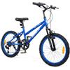 COSTWAY Bicicletta da Corasa 20 Pollici | Mountain Bike con Doppio Freno, Cambio a 7 Marce e Sella e Manubrio Regolabili in Altezza per 8-16 Anni