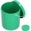 Rengue Contenitore per Vermi Vivi da Pesca, Compatto 4,7x3,9 Pollici | Coperchio Ventilato Traspirante per Lombrichi, Secchiello Portacanne in Plastica Resistente con Maniglia, Design